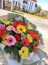 Букет цветов из:  Герберы #REPLACE_PRED# Боево